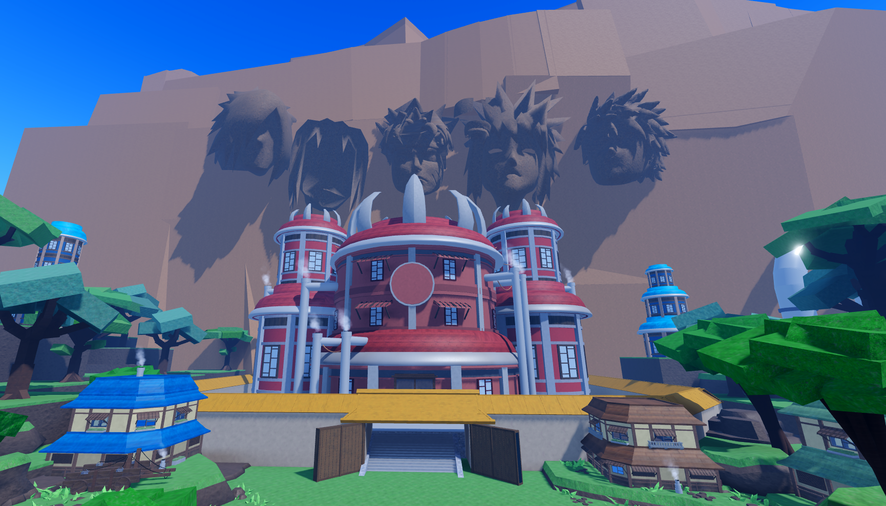 Entrada de un mapa inspirado en una aldea ninja